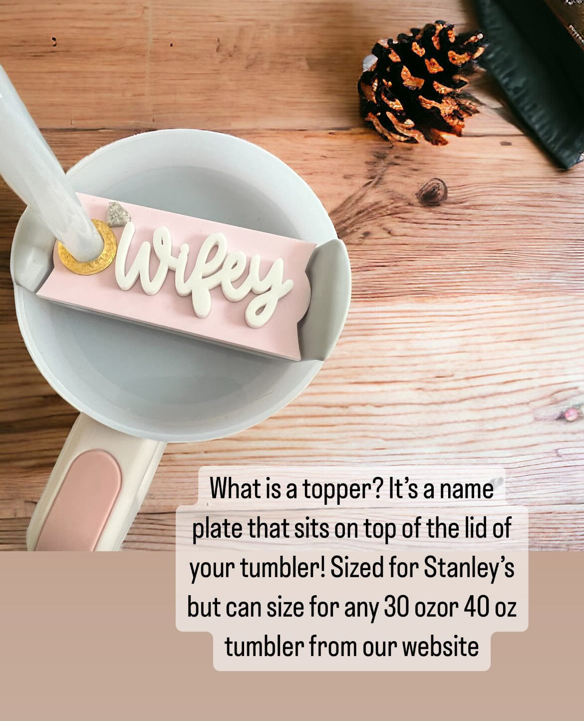 Tumbler Name Toppers