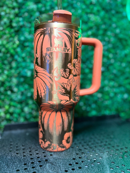 40 oz Limited Spice pumpkin patch engraved Stanley quencher