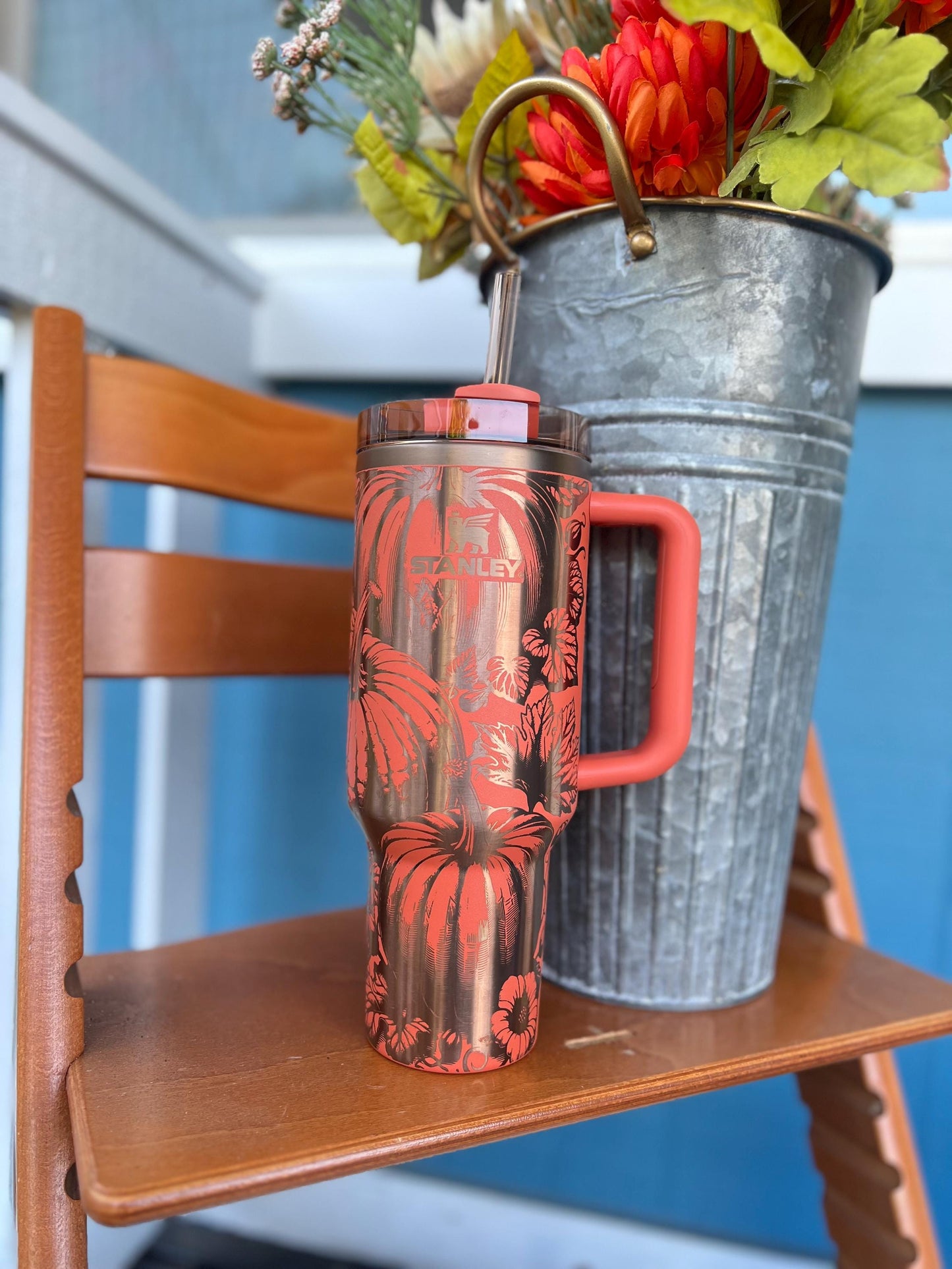 40 oz Limited Spice pumpkin patch engraved Stanley quencher
