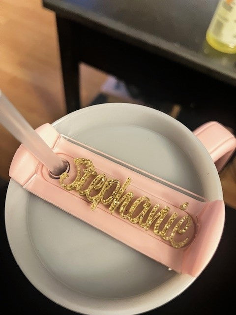 Tumbler Name Toppers