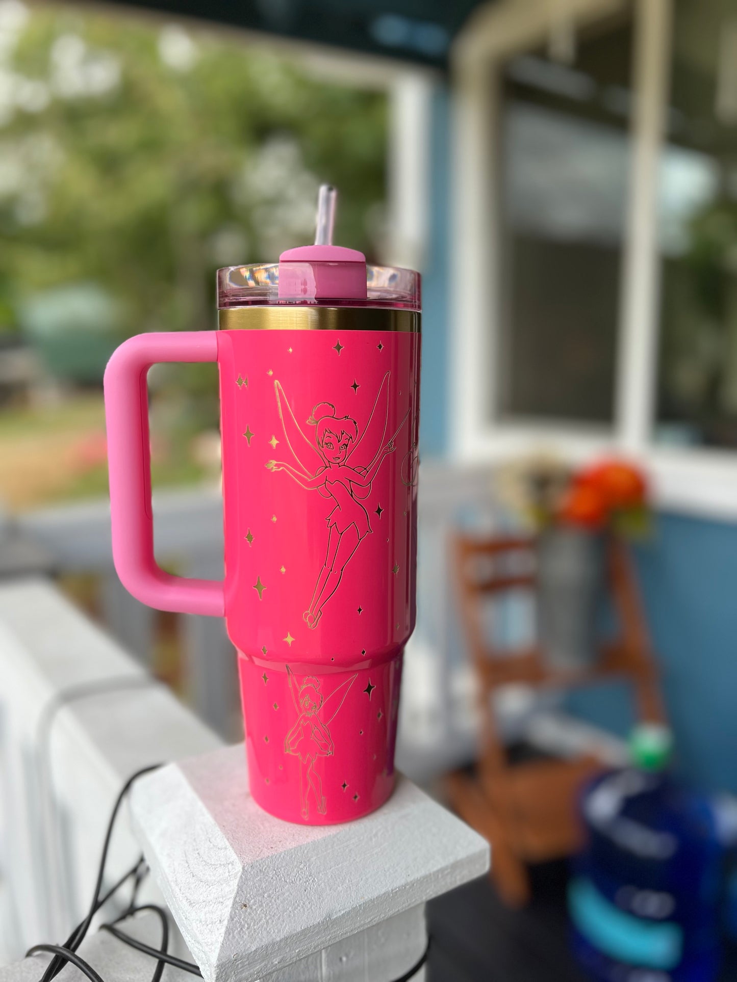 30 oz  Fairy Stanley quencher laser engraved