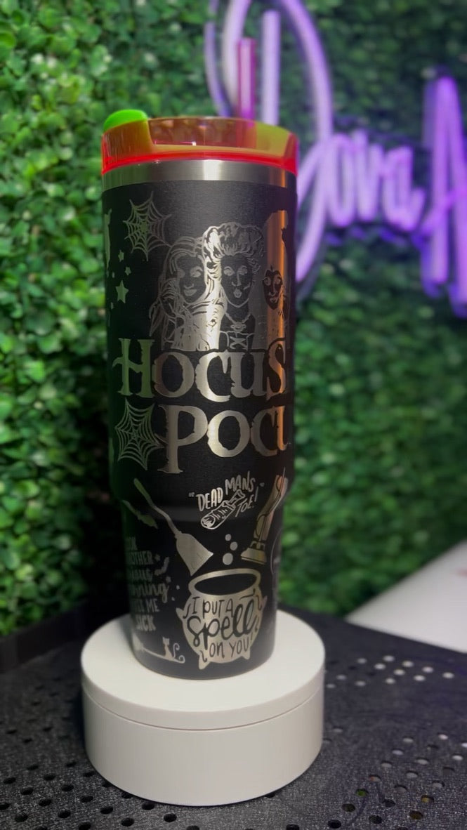 30 oz Hocus Pocus witches Heat Stanley - RTS