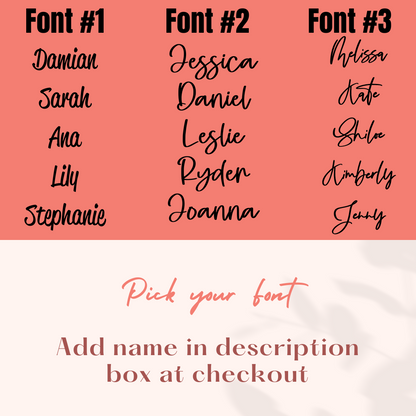 Tumbler Name Toppers