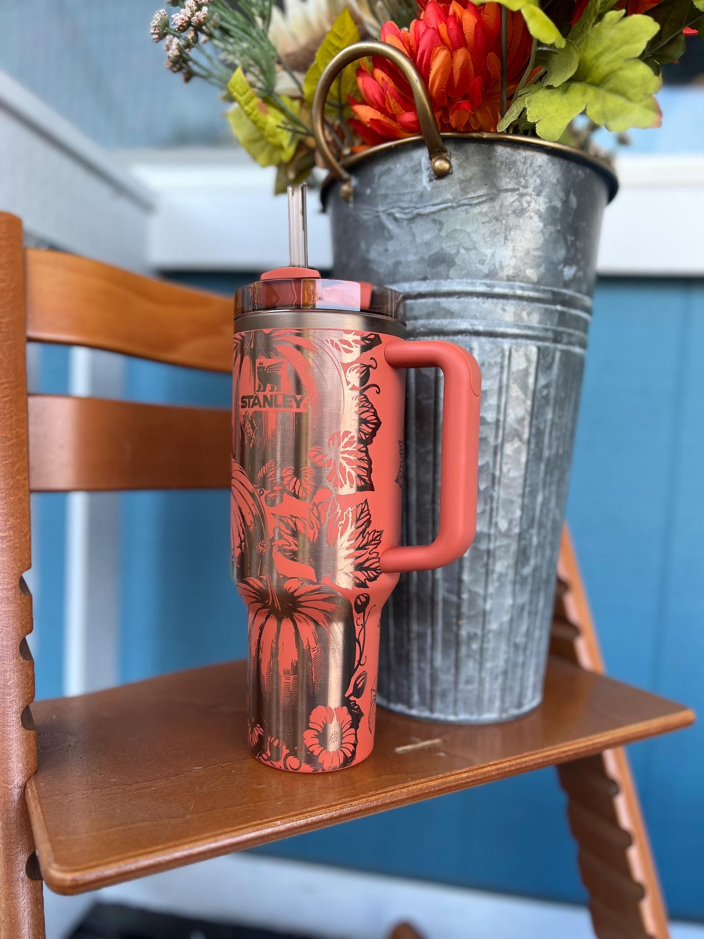 40 oz Limited Spice pumpkin patch engraved Stanley quencher