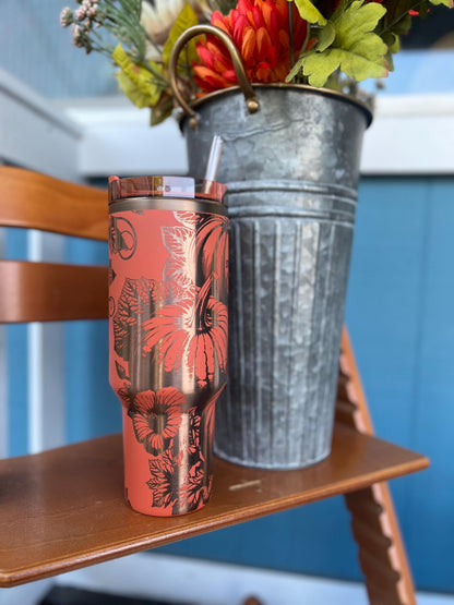 40 oz Limited Spice pumpkin patch engraved Stanley quencher